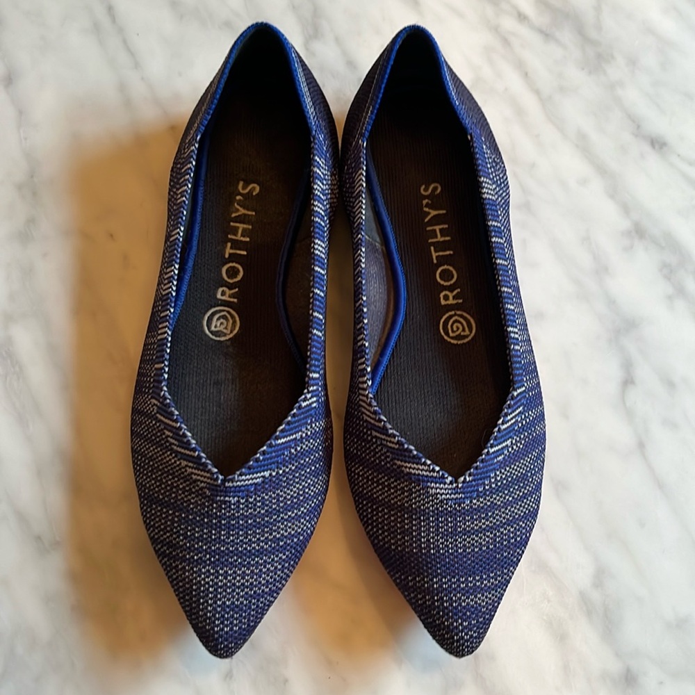 Rothy’s blue flats- Size 8